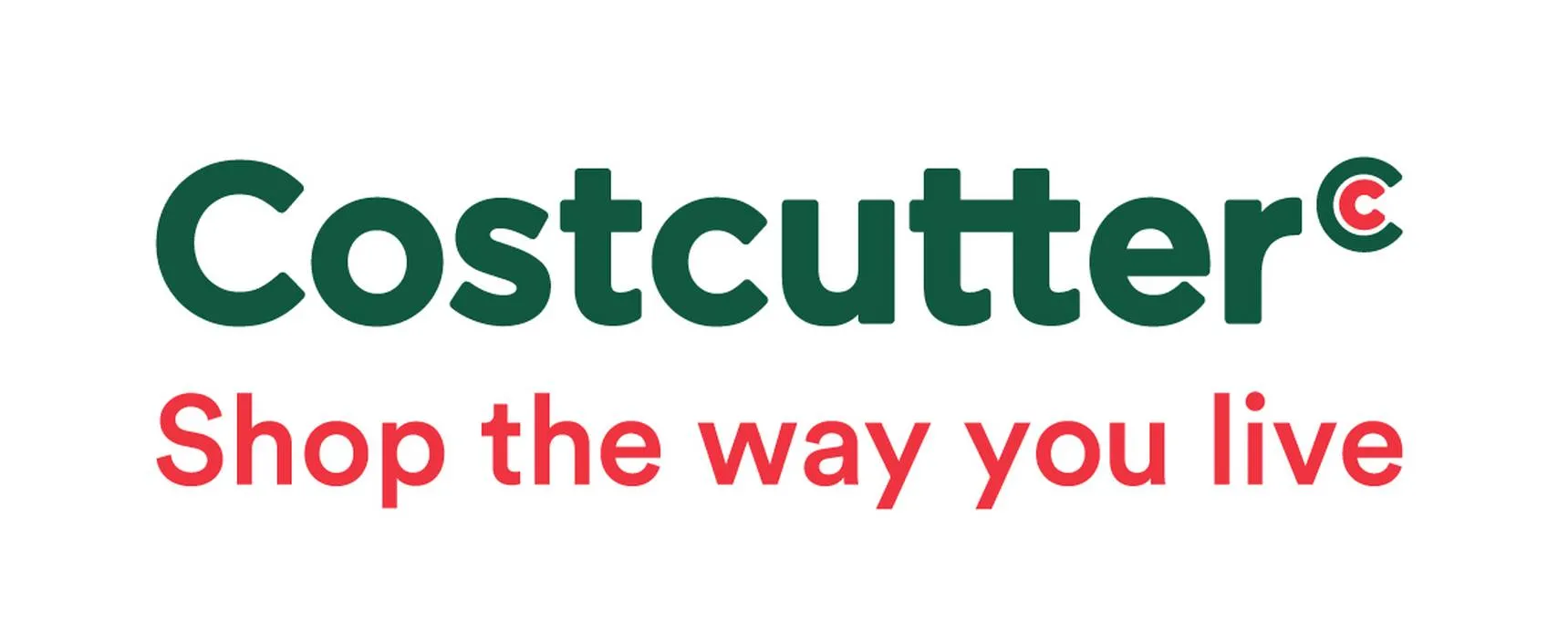 Costcutter sponsor logo with “Shop the way you live” slogan on white background